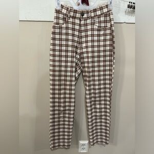 Hollister Plaid Pants. Cropped